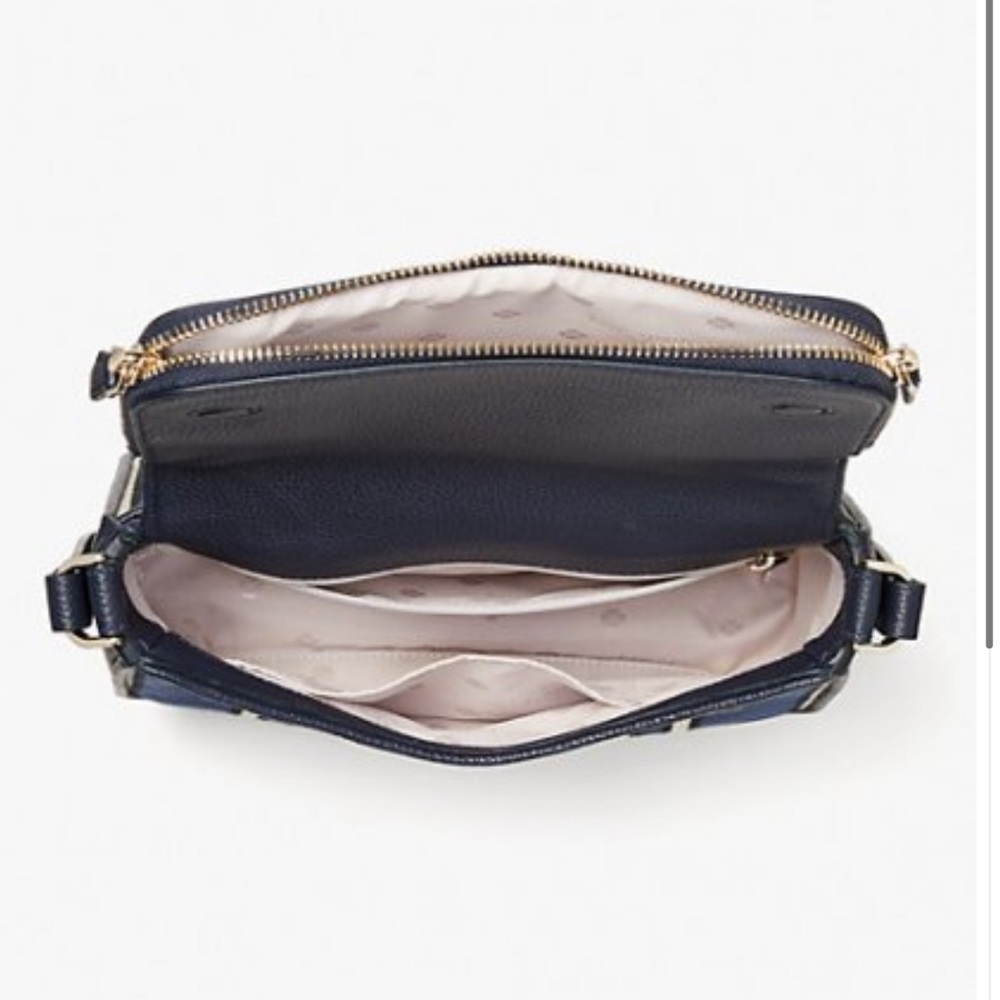 Kate Spade Run Around Stripe Large Flap Crossbody - Picture 6 of 6
